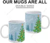 Canecas Cartoon Árvores de Natal Caneca Coffee de Snowffet Ceerâmica Copo com Handle Tea 11oz para Office Home Gift