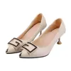 Dress Shoes 2024 For Women Slip-on Women's High Heels Fashion Crystal Office And Career Sexy Pointed Toe Womenzapatos Mujer