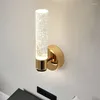 Lampe murale Éclairage intérieur intérieur moderne pour la chambre salon Lumières de salle de bain Crystal Light Home Decor