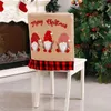 Stoelhoezen 20,47 x 18,5 inch Kerstmis Dineren Slipcovers Holiday -thema Duurzame aantrekkelijke ontwerpen voor festival