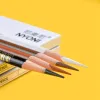 Crayons nyoni 8pcs Croesses de charbon de bois colorées crayons de carbone blanc / marron