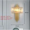 Wall Lamps Modern Gold Metal Clear Glass Lamp E14 LED Living Room Restaurant Light Parlor El Loft Sconce 110-240V