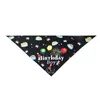 Odzież dla psów 1PC Bandana Bandana Triangular Bandage Pet Party Hat Triangle Scalf Saliva Ręcznik