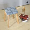 Couvre-chaise Jacquard Couvre carrée carrée à poussière Couleur solide de couleur solide de motif irrégulier élasticité tabouret