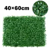 Decorative Flowers Artificial Plant Walls 40x60cm Simulation Plastic Lawn Foliage Hedge Panels Fence Greenery Wedding Backdrop Wall Decor