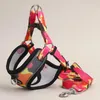 Dog Collars Soft Harness And Leash Set Breathable Comfortable Vest Strap Adjustable Polyester With Traction