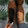 Lässige Schuhe Frauen Leopard Flats Frühling Wildleder Gehen 2024 Mode Sommer Sandalen Outdoor Kleid flache Zapatos Mujer