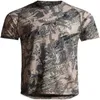 Herr t-shirts herrar kärna lätt crew snabb torr tryckt camo kort ärm t-shirt sommarfiske jakt slitage 2445