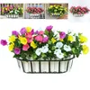 Decorative Flowers Artificial Vines Morning Glory Hanging Plants Fake Green Plant Home Garden Wall Fence Outdoor Wedding Baskets