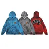 Korrekt version av Paris modemärke B 24SS Co Märke Manlian Graffiti Wash Water Vintage Zippered Cardigan Hooded Jacket