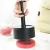 Bakningsverktyg Manual Hamburger Press Abs Round Non-Stick Filled Pie Making Mold BBQ Machine Kitchen Accessories