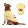 Chemises de vêtements pour chiens sweats sweatshirt confortables douces de vêtements pour animaux de compagnie de flanelle brodés uniques avec pour confort