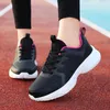 Casual Shoes Women's Non-Slip Travel Sports Soft Sole Lightweight Leather Top Waterproof Student Running Tide