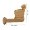 Appareils pour chiens tricot Hiver avec foulard chaud Capeur tricot petite robe de compagnie de coiffe