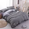 Conjuntos de cama conjuntos de veludo de alta grau de algodão super quente Cama de algodão Latcie Cobertina Fronha de coral de coral