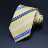Bow Ties Klasyczny pasek dla mężczyzn Jacquard 8cm poliester wąski krawat chudy ślubny groom krawat biznesowy krawat krawat
