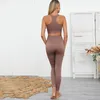 SEamless Yoga Set Workout Vêtements Femmes Sport Tenue de fitness Leggings de survêtement et de soutien-gorge Sportswear Gym Suit 240322