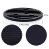 Table Mats JFBL COINSERS DE BORFIÈRE SET DE 8 SILICONE NOIR POUR PROTECTION DE BURIS