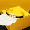 Neuer Stil Titanium Stahl Gold Armreifen Hochwertige Armband Armband Armbänder Frauen luxuriöser Designer Geschenkbrief F Nicht Fade Jewelry