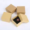 Geschenkverpackung 6PCS Kraft Schmuck Aufbewahrung Box Ring Anhänger Verpackungshalter Ohrring Organizer 5 3cm