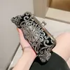 حقيبة يد مطرزة بالحقائب مقترنة مع Cheongsam Black Edge Crossbody حقيبة صغيرة لتناول العشاء ومصمم محفظة Heart Pres