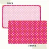 Tafelkleed rechthoekig waterdichte oliebestendige gele en roze polka dot tafelkleed deksels 4ft fit