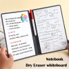 Whiteboard A5 Größe Leder trockener Radiergummi Whiteboard Notebook Mini Löschen Memo Draft Paper Plan Board