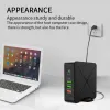 Chargers EU / US / UK / AU PLIG PD75W USB C Charger 5port Chargeur rapide sans fil QC3.0 Station de charge rapide pour plusieurs appareils Alimentation