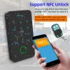 Tastaturen Tuya Smart App Access Control -Maschine Mobiltelefon Remote entsperren NFC -Fingerabdruckkennwort RFID -Karten -Tür -Lock -Controller IP67