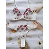 Underkläder sexig blommig broderi underkläder transparent spets korta hudvårdssatser delikat fairy set kvinna 2 stycken sexig erotisk porr underkläder