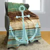 Blankets Sailing Decor Anchor Comfort Warmth Soft Cozy Flannel Blanket Easy Care Machine Wash