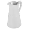 Vases Vintage Home Decor Ceramic Vase Floral Pitcher Milk Jug Craft Flower Farmhouse White