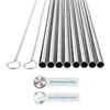 Drinking Straws Metal 304 Steel Reutilable for Kids Drinkware Bar Coquetels Copo Copo 8.5in J3f8