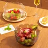 Kommen ter waarde van plastic salade mengkom grote capaciteit fruit transparant woonkamer dessert keukentasje
