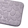 Bath Mats Cobblestone Flower Non-Slip Indoor Absorbent Washable Door Mat Carpet Bathroom Kitchen Flannel Rug