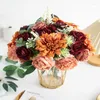 Декоративные цветы искусственная комбинированная шелковая смесь Peony Rose Hydrange