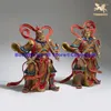 Decorative Figurines Large 2 Gods Buddha MEN SHEN Protector Asia HOME Living Room Vestibule Exorcism Exorcise Evil Spirit Top Brass Craft