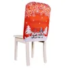 Sandalye mutfak dekorasyonu için Noel kapağını kapsar Noel parti yılı slipcovers