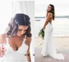 Sexy Backless Mermaid Wedding Jurken Full Lace Spaghetti Banden vegen trein bruid jurk strand boho trouwjurk op maat gemaakte 8964293