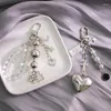 Keychains Unique Cool Moon Heart Bear Animal Keychain Keyring For Women Punk Star Cross Transparent Perles Boîte de sac