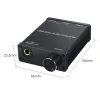 Adaptador de conversor de áudio DAC USB DAC CONVB com amplificador de fone de ouvido USB a coaxial s/pdif digital a analógico 6,35 mm placa de som de áudio