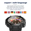 Montres Smart Watch Men Lemfo A80 2022 IP68 BLUETOOTH CALN CAUSTOM Sports Smartwatch Heartrate Monitor 400 MAH Batterie PK Trex 2