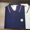 Men clássico camisa polo t camisetas mensais bordando bordado bordado tee de bordado