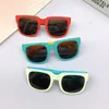 Sunglasses Box Folding Frame Feet Stand Contrast Children's UV Protection Baby Glasses