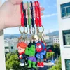 Fashion Cartoon Movie personnage Keychain Rubber and Key Ring pour sac à dos