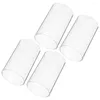 Bougeoirs 4 PCS COUVERTURE DE VERRE CYLINDRIQUE