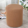 Stoelbedekkingen Elastische Stool Stretch Square/Round FootStool Protector Cover Round Anti-Dirty Seat