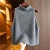 Women's Vests 2024 Sweater Vest High Sense Fashion Hollow Crochet Soft Waxy Wind Outside The