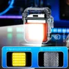 Hot Watch Plasma Electricer Ligher Rechargaine USB -фонарик 2 Арки водонепроницаемые ветроизоталенные на открытом воздухе светлый мужской прохладный подарок