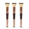 Makeup Brushes Double-ended Foundation Brush Dual-purpose Short Hair Oblique Concealer Beauty Tools 15cm